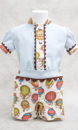 conjunto para niño vuelo en globo