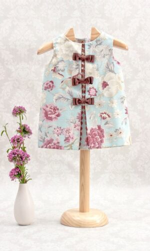 vestido de niña primavera casi verano marrón