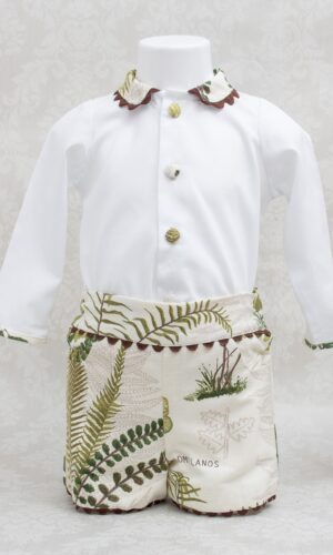 conjunto para niño · musgo y helechos