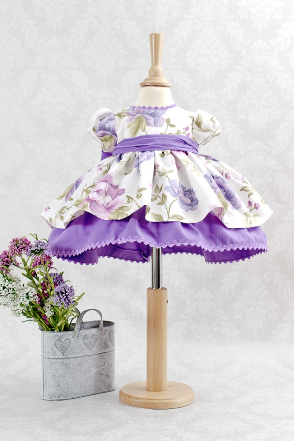 vestido para niña · flores en primavera malva vestido para niña · flores en primavera malva