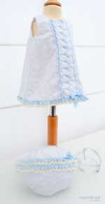 Jesusito para bebe en blanco y azul celeste