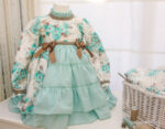 Vestido para niña color verde Modelo Acacias