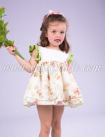 Vestido para niña · Rosas porcelana - Imagen 5