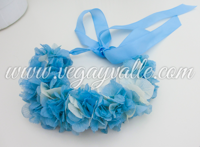 vegayvalle-vestidos (5) Corona para niña de hortensias - Imagen 1