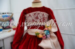 Vestido para niña rococo rojo - Imagen 4