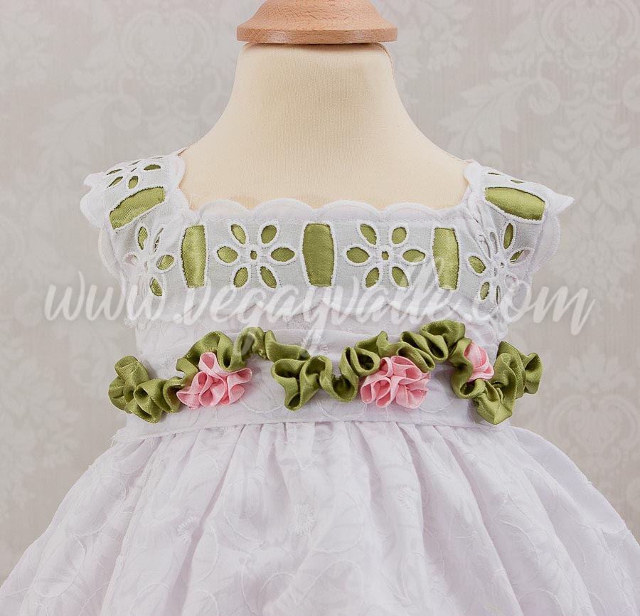 vestido-niña-blanco-algodon-de-azucar-7 Vestido para niña · Algodón de azúcar - Imagen 1