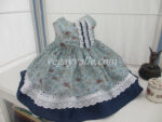 Vestido para niña modelo claveles